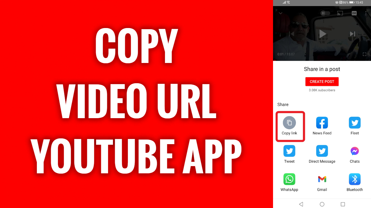Try Copying the YouTube Video URL