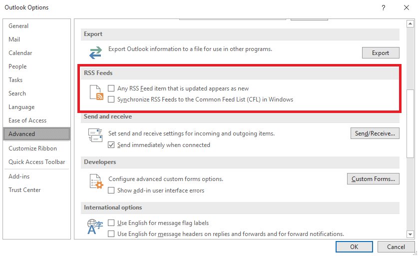 Improve the MS Outlook Performance