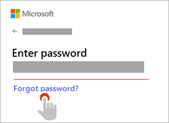 Enter your password for your Microsoft Account
