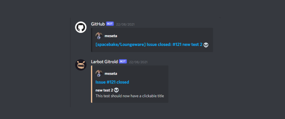 Use of Webhooks in Discord