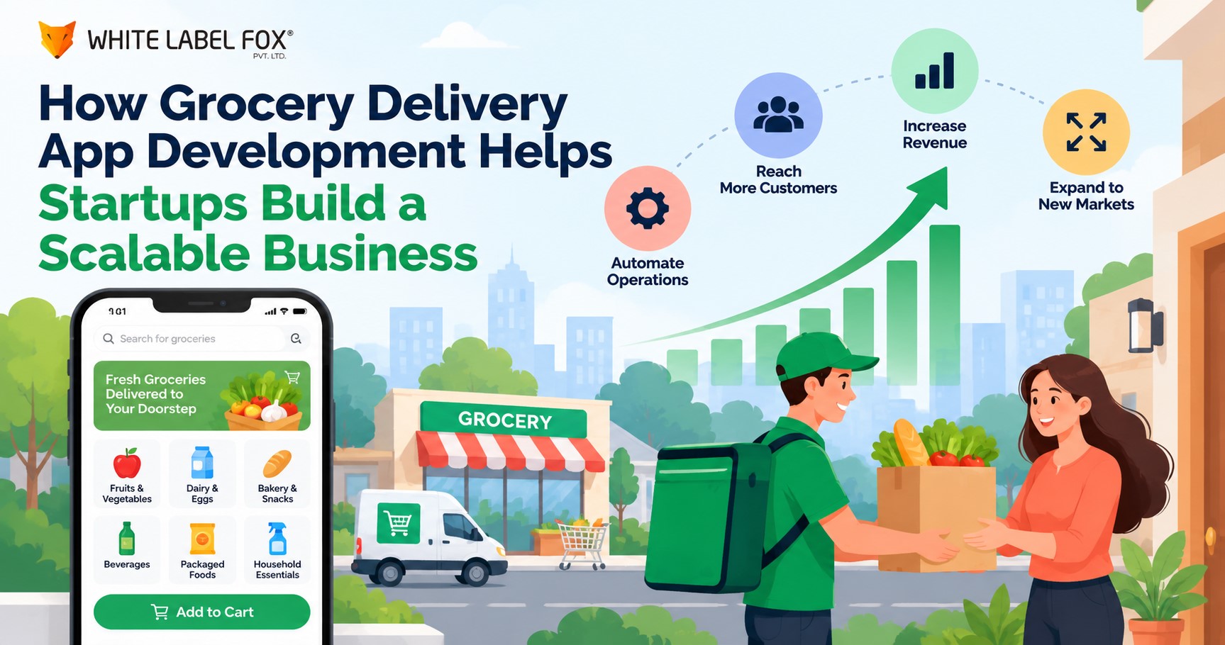 How Grocery Delivery App Development Helps Startups Build a Scalable