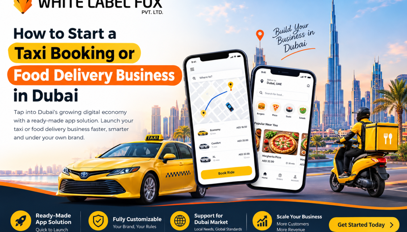 How to Start a Taxi Booking or Food Delivery Business in Dubai