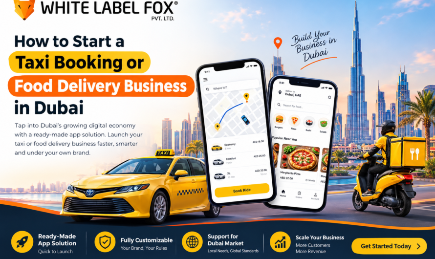 How to Start a Taxi Booking or Food Delivery Business in Dubai